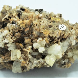 Cérusite et Pyromorphite, Mine des Farges, Ussel, Corrèze.