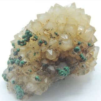 Malachite sur Quartz, Bouche Payrol, Brusque, Aveyron.