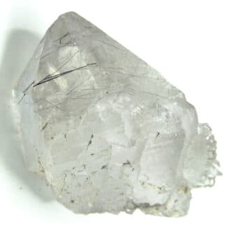 Quartz à inclusions de Ménéghinite et Stibiconite, La Lauzière, Savoie.