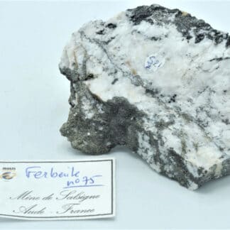 Ferberite (wolframite), mine de Salsigne, Aude.