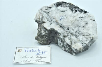 Ferberite (wolframite), mine de Salsigne, Aude.