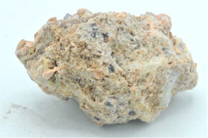 Clinomimétite (Mimétite), Baryte, Wulfénite et Fluorine, Lantigné, Rhône.