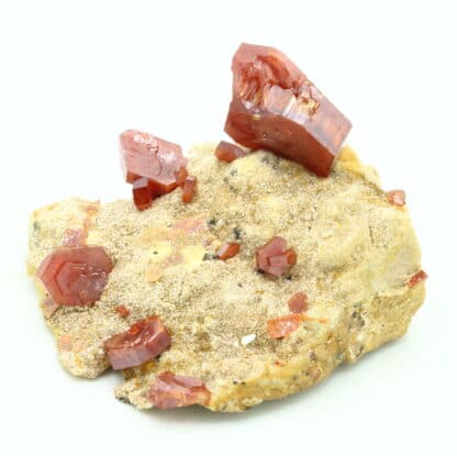 Vanadinite, District minier de Mibladen, province de Midelt, Maroc