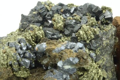 Galène, pyrite, sphalérite, région du Chihuahua, Mexique.