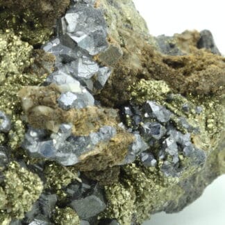 Galène, pyrite, sphalérite, région du Chihuahua, Mexique.