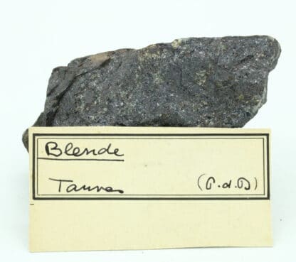 Blende (sphalérite), Tauves, Puy-de-Dôme, Auvergne.