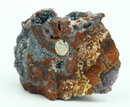 Hématite et quartz sur jaspe, Saphoz, Faucogney, Haute-Saône.