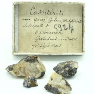 Cassitérite, quartz, galène, molybdénite, Omenak, Groenland.