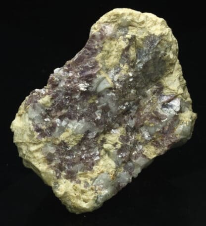 Lépidolite violette d'Ambazac dans la Haute-Vienne.