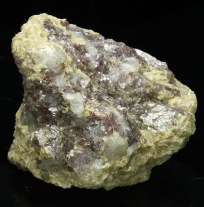 Lépidolite violette d'Ambazac dans la Haute-Vienne.