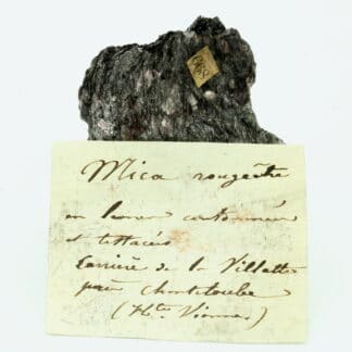 Mica avec Rubellane (biotite), Chanteloube, Haute-Vienne, Limousin.