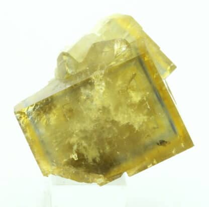 Fluorite jaune à liseré, carrière de Vensat, Puy-de-Dôme.