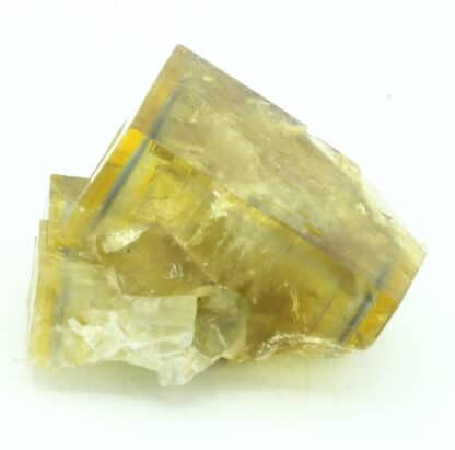 Fluorite jaune à liseré, carrière de Vensat, Puy-de-Dôme.