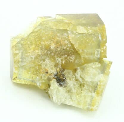 Fluorite jaune à liseré, carrière de Vensat, Puy-de-Dôme.