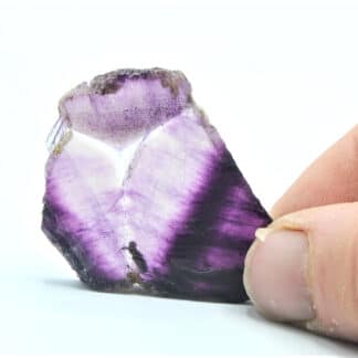 Fluorite avec « étoile Mercedes », Carrière de Boltry, Seilles, Belgique.