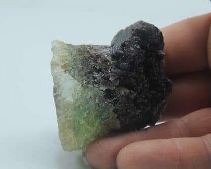 Fluorite fondue, Carrière de Boltry, Seilles, Belgique.