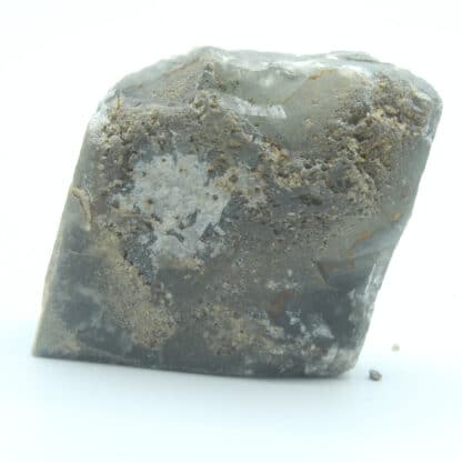 Cristal de baryte Noire et Pyrite, Carrière de Lompret, Belgique.