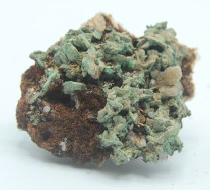 Bindheimite et Malachite après Bournonite, Usclas-du-Bosc, Loiras, Hérault.