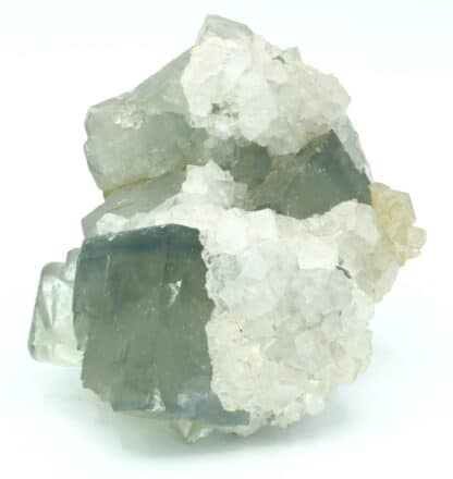 Fluorite et quartz, Le Burg, près d’Alban dans le Tarn.