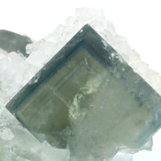 Fluorite et quartz, Le Burg, près d’Alban dans le Tarn.