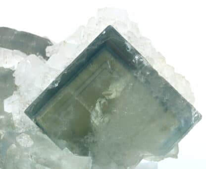 Fluorite et quartz, Le Burg, près d’Alban dans le Tarn.