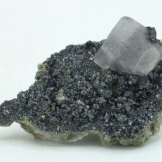 Fluorite violette sur hématite, Glacier de Talèfre, Chamonix, Haute-Savoie.