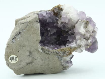 Géode de Fluorite mauve, mine de Durfort, Gard.