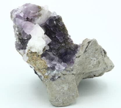 Géode de Fluorite mauve, mine de Durfort, Gard.