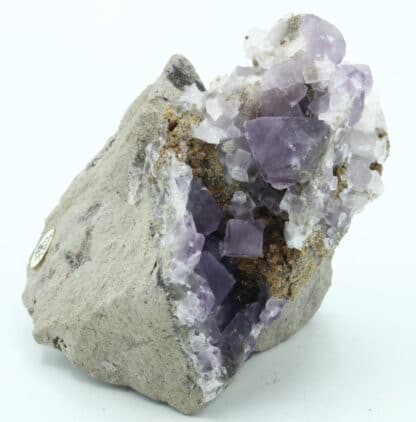 Géode de Fluorite mauve, mine de Durfort, Gard.