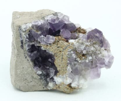 Géode de Fluorite mauve, mine de Durfort, Gard.