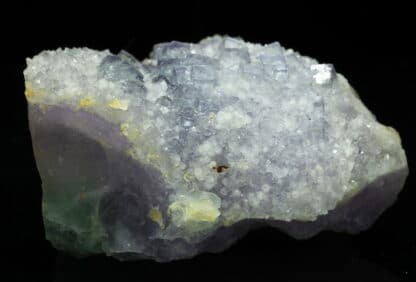 Fluorite violette sur quartz et fluorite, Fontsante, Var.