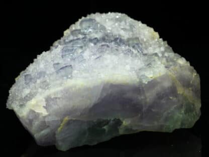 Fluorite violette sur quartz et fluorite, Fontsante, Var.