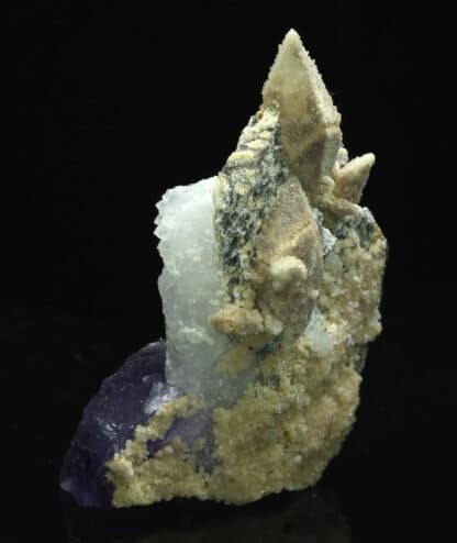 Calcite, fluorite et quartz, Filon Sud, Fontsante, Var.