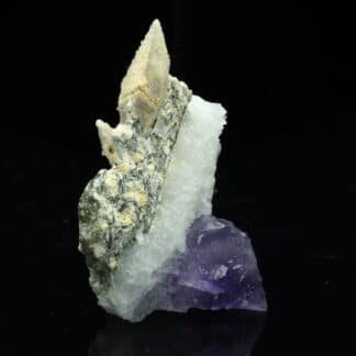 Calcite, fluorite et quartz, Filon Sud, Fontsante, Var.