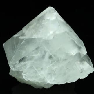 Cristal de Fluorite blanche, mine de Montroc, Tarn.