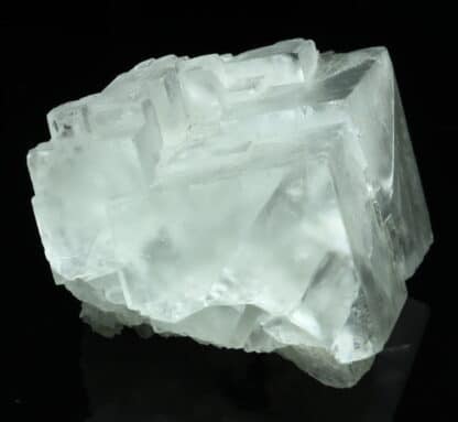 Cristal de Fluorite blanche, mine de Montroc, Tarn.