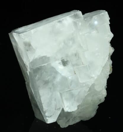 Cristal de Fluorite blanche, mine de Montroc, Tarn.