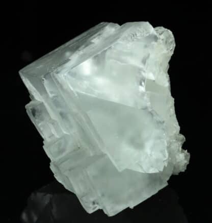Cristal de Fluorite blanche, mine de Montroc, Tarn.