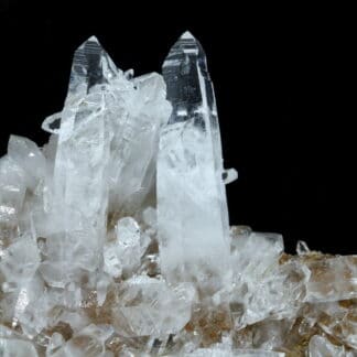 Quartz à habitus du Dauphiné, Calanda, Grisons, Suisse.