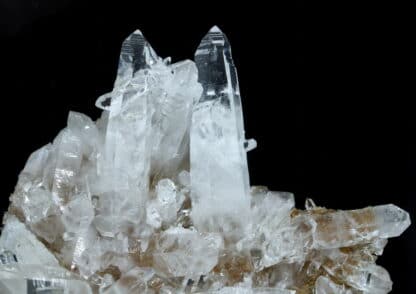 Quartz à habitus du Dauphiné, Calanda, Grisons, Suisse.