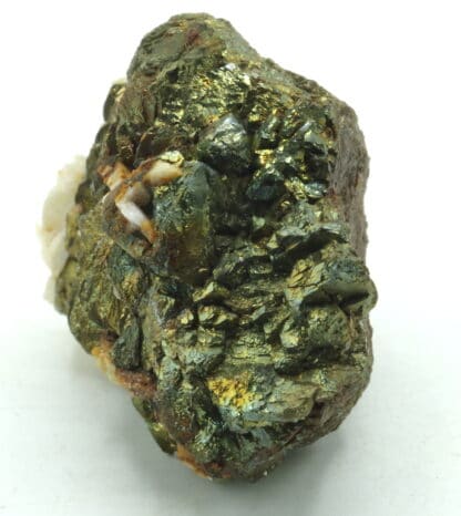 Chalcopyrite et baryte, mine de Marsanges, Langeac, Haute-Loire.