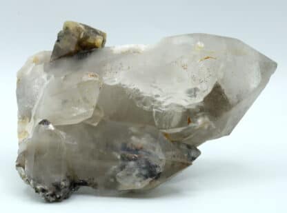 Scheelite sur quartz, Tae Wha Mine, Chungju, Corée du Sud.