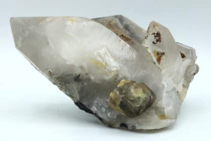 Scheelite sur quartz, Tae Wha Mine, Chungju, Corée du Sud.