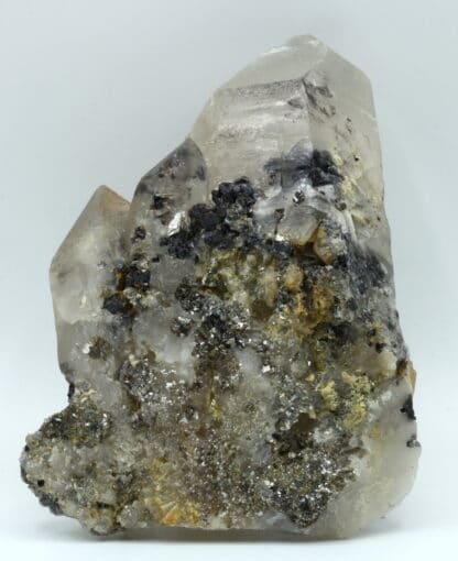 Scheelite sur quartz, Tae Wha Mine, Chungju, Corée du Sud.