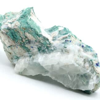 Boléite, atacamite, gypse, Amelia Mine, Santa Rosalía, Mexique.