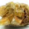 Wulfénite sur fluorite, l'Argentolle, Saône-et-Loire, Morvan.