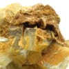 Wulfénite sur fluorite, l'Argentolle, Saône-et-Loire, Morvan.