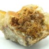 Wulfénite sur fluorite, l'Argentolle, Saône-et-Loire, Morvan.