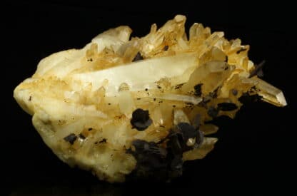 Quartz et Sidérite, Mine de Pierre Rousse, Vizille, Isère.