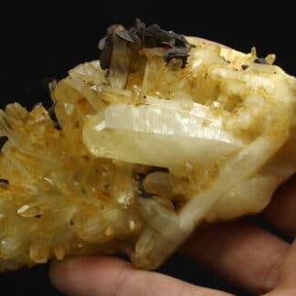 Quartz et Sidérite, Mine de Pierre Rousse, Vizille, Isère.